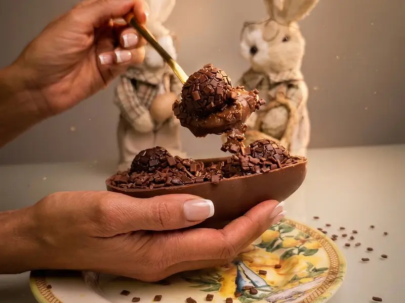 Tatyana Mariano na produção artesanal da Tatyê Doces Gourmet